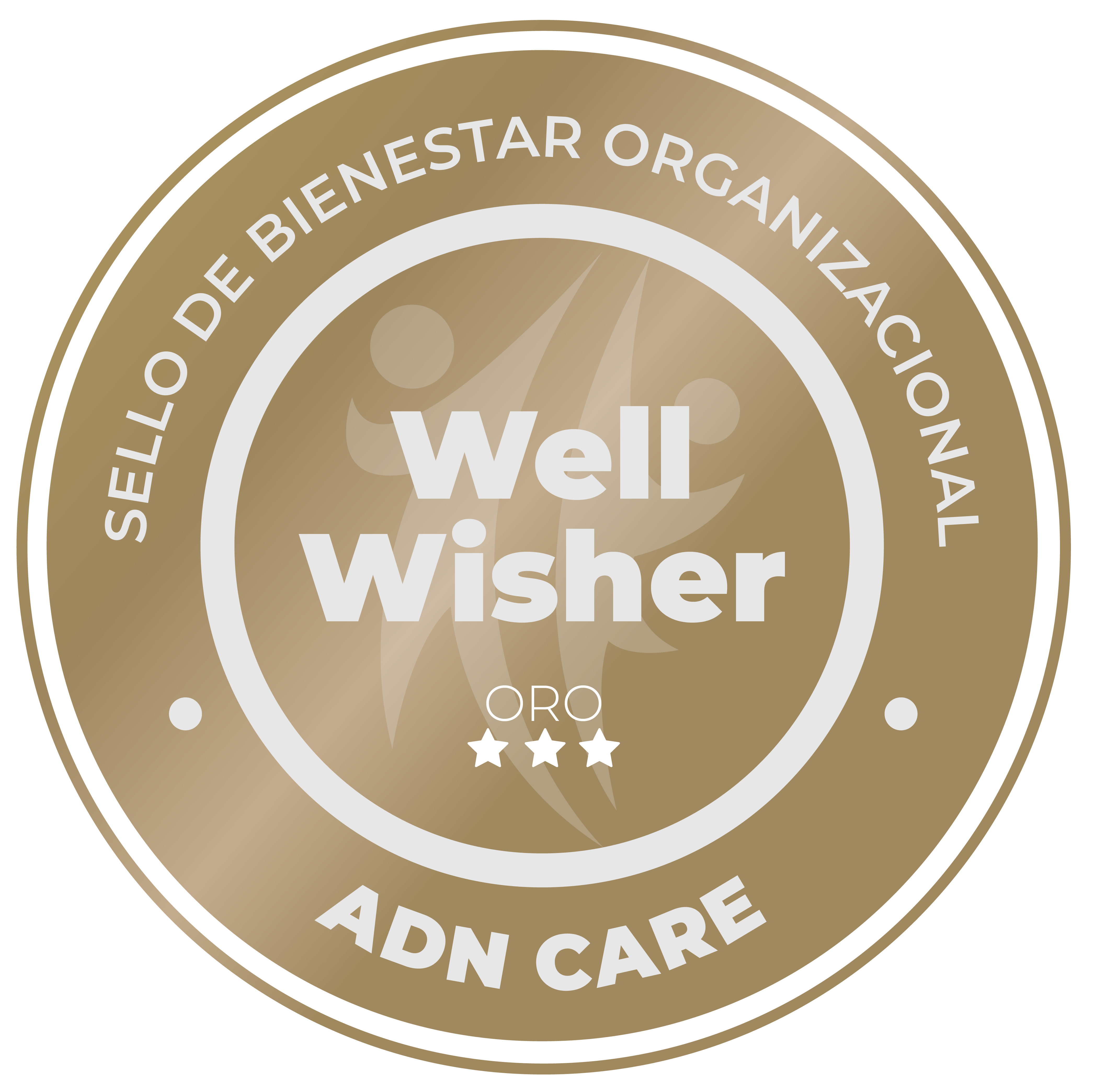 Sello Well Wisher Oro · ADN Care